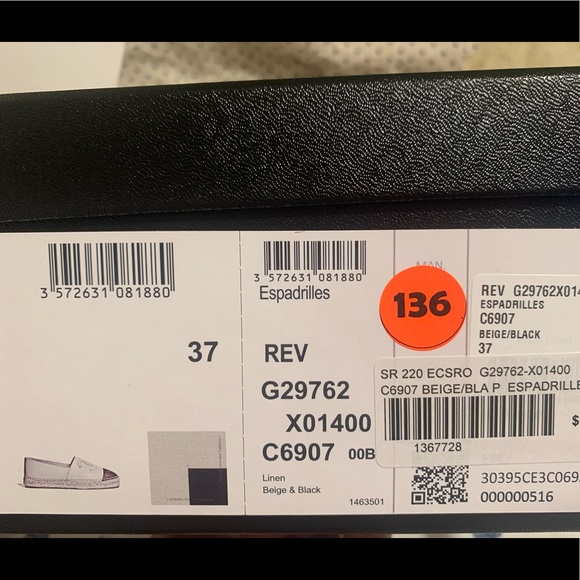 NWT 100% authentic Chanel canvas espadrilles - Picture 6 of 11